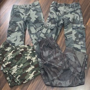 Lot of 4 camo pants